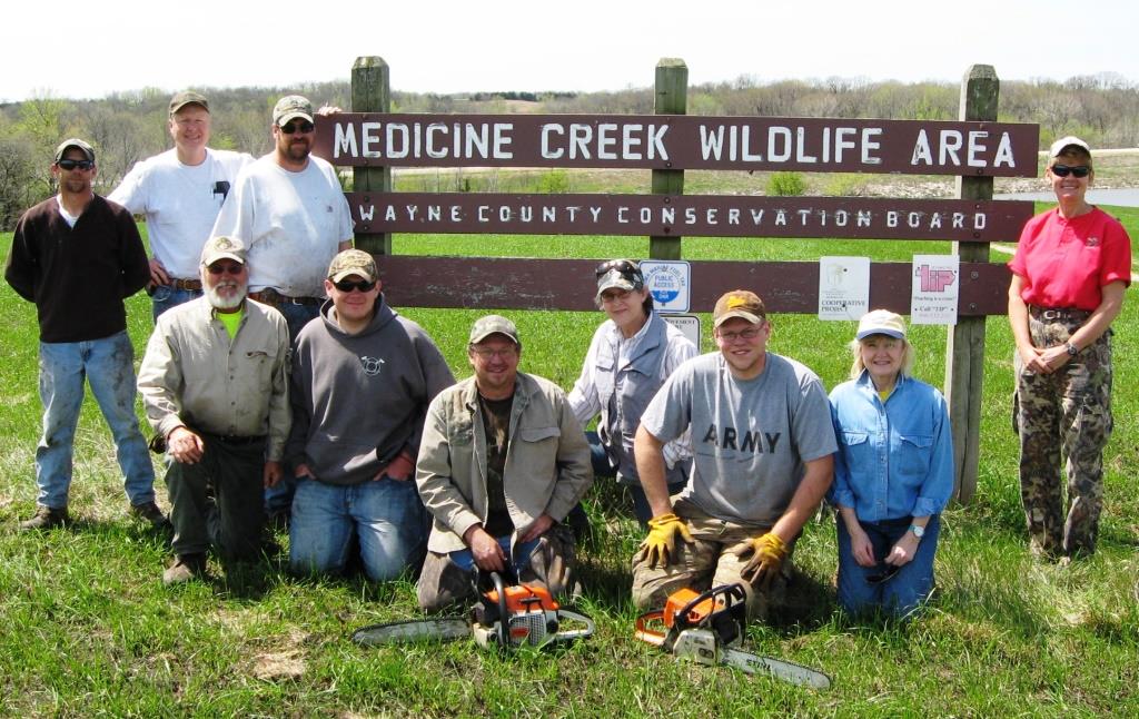 The Medicine Creek Wildlife Area, an 1,100-acre public tract in Wayne County, Iowa, underwent an upland habitat facelift thanks to volunteers from the local Wayne County Chapter of Pheasants Forever.