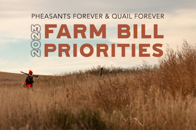 Pheasants Forever and Quail Forever Release 2023 Farm Bill