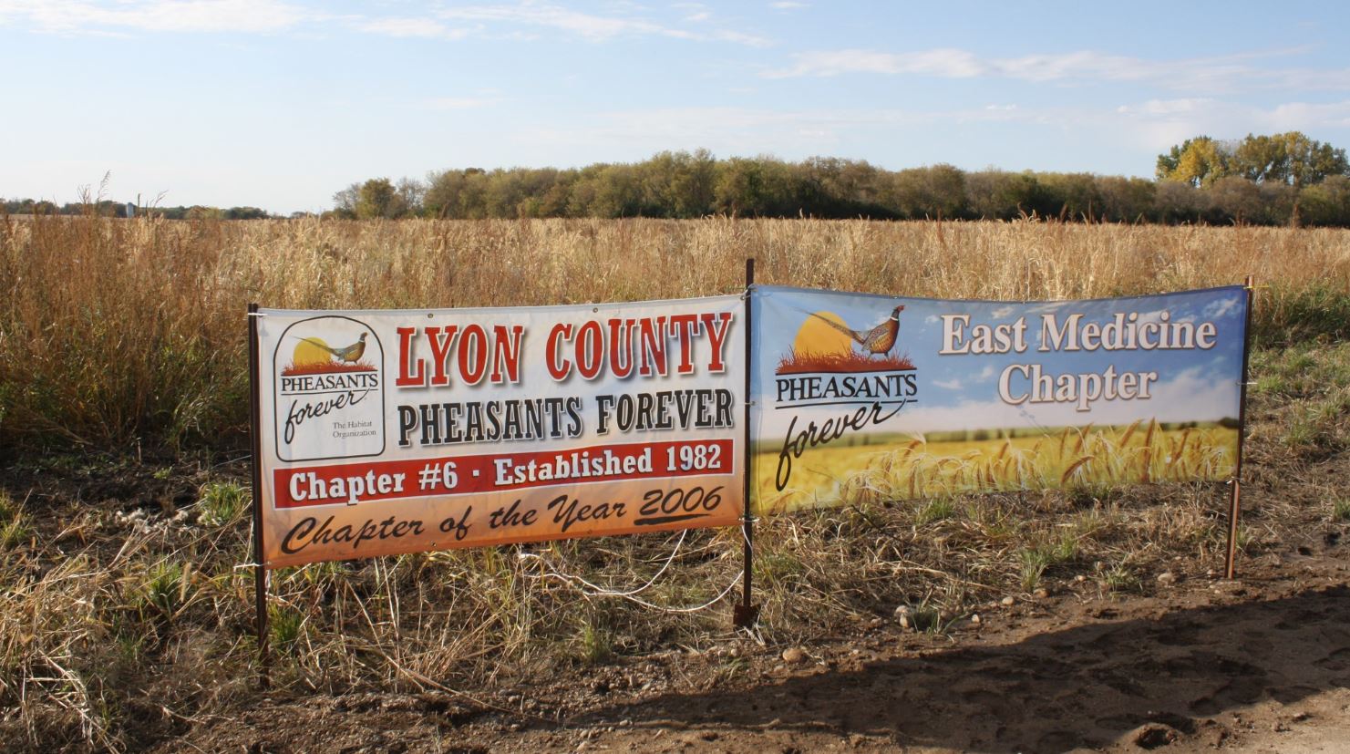 Two Pheasants Forever chapters were instrumental in getting the Meger Memorial WMA project complete.