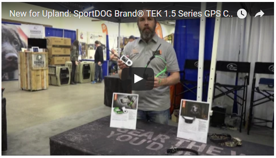 new for upland: sportdog brand tek 1.5 series gps systems